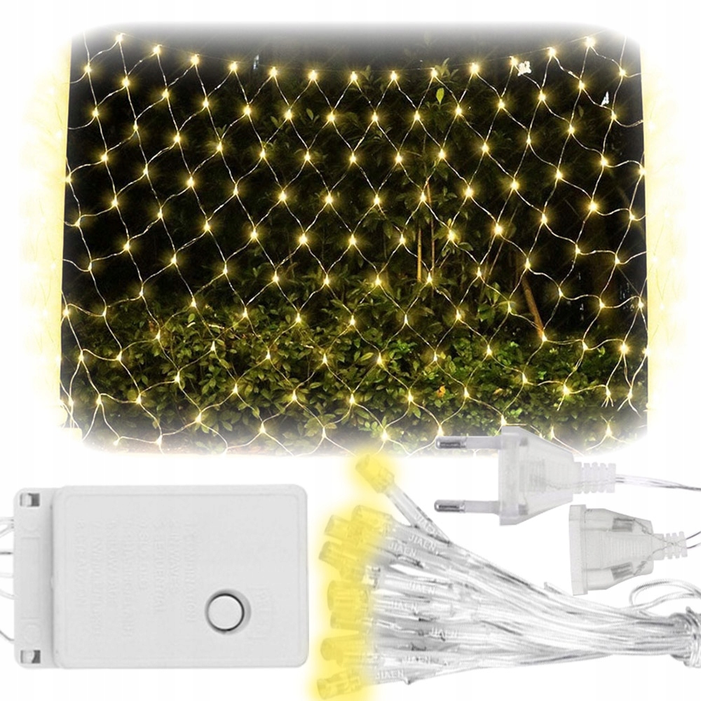 

Siatka Świetlna Lampki Choinkowe Kurtyna 3X2M Led