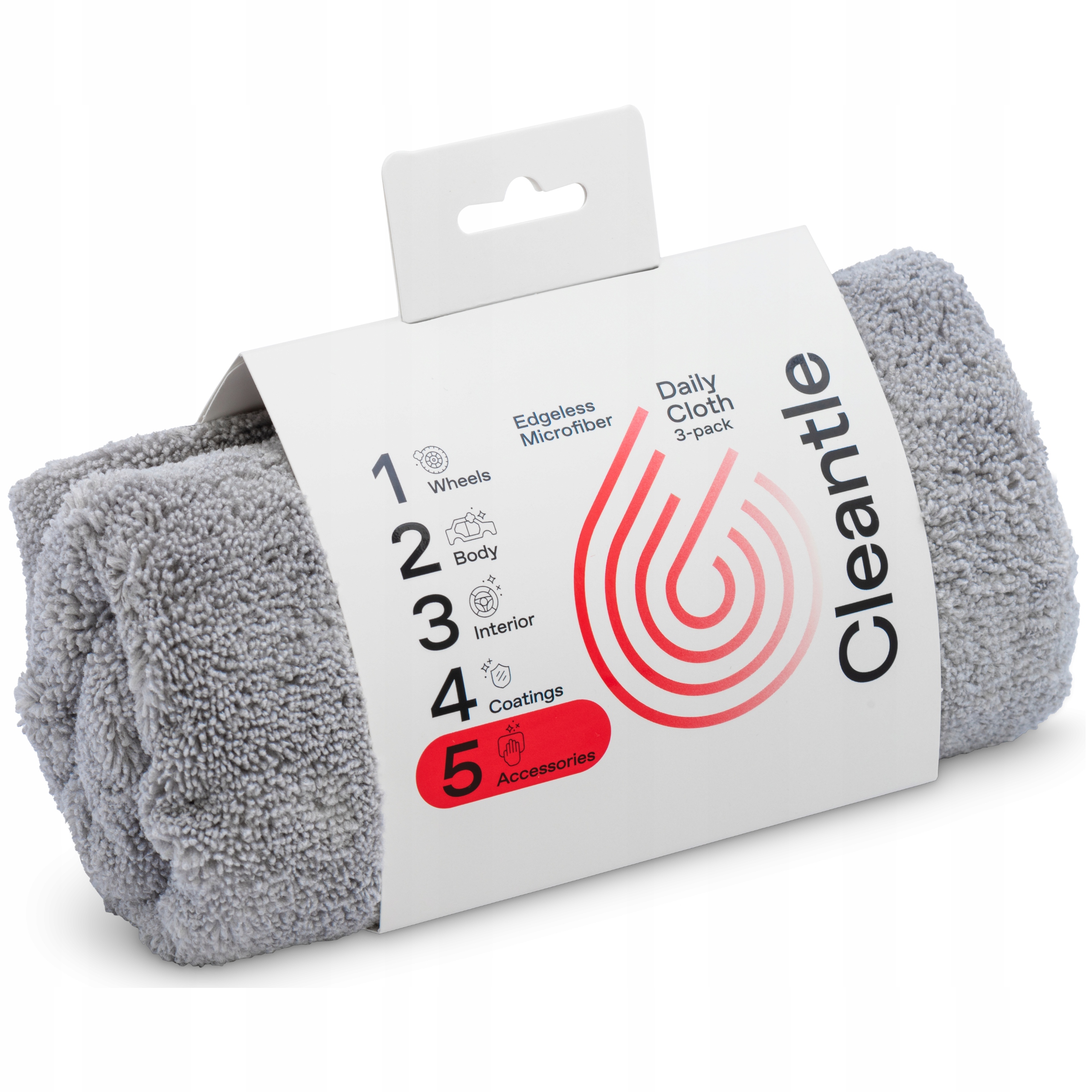 Cleantle Daily Cloth 3-Pack Zestaw Mikrofibr Bezszowych 40x40cm 350gsm