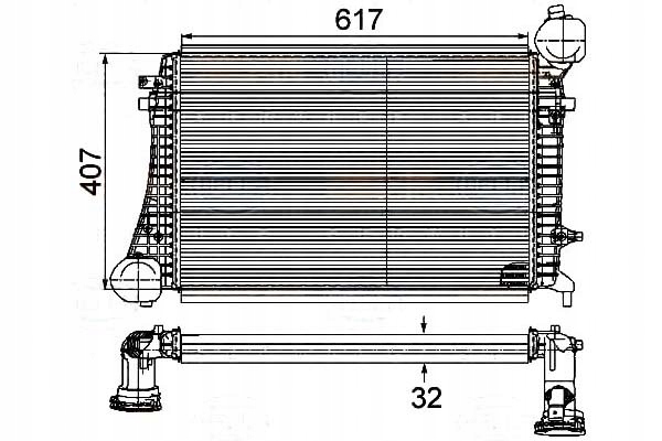INTERCOOLER BEHR HELLA 1K0145803G 1K0145803R