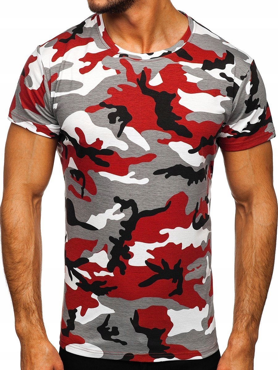 

T-shirt Męski Moro Szaro-bordowy S807 Denley_m