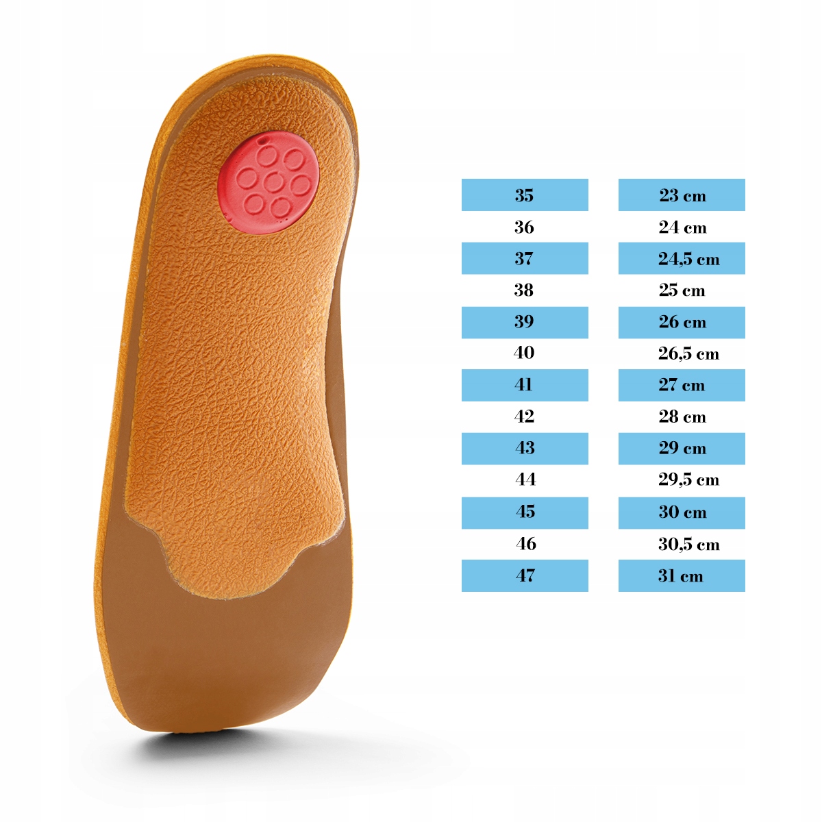ORTOPEDYCZNE wkładki do butów PŁASKOSTOPIE ROZ.39 Marka YETI