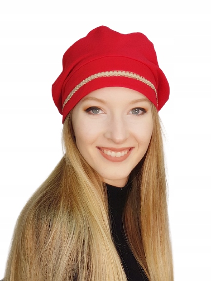 

Beret Tola Be-czerwony turbany czapki Eva Design
