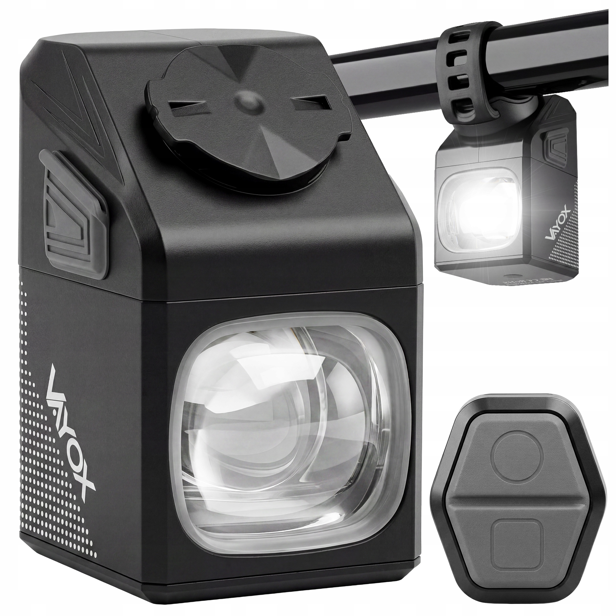 Přední Světlo Na Kolo 1000LM Led Usb Reflektor Řídítka Dálkové Ovládání Vayox