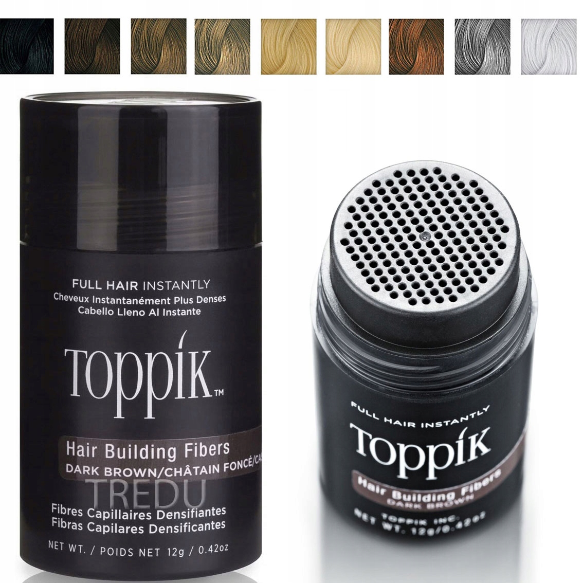 Toppik 12g-Kosmetika pro zahušťování vl. Maskování alopecie-Distributor Pl