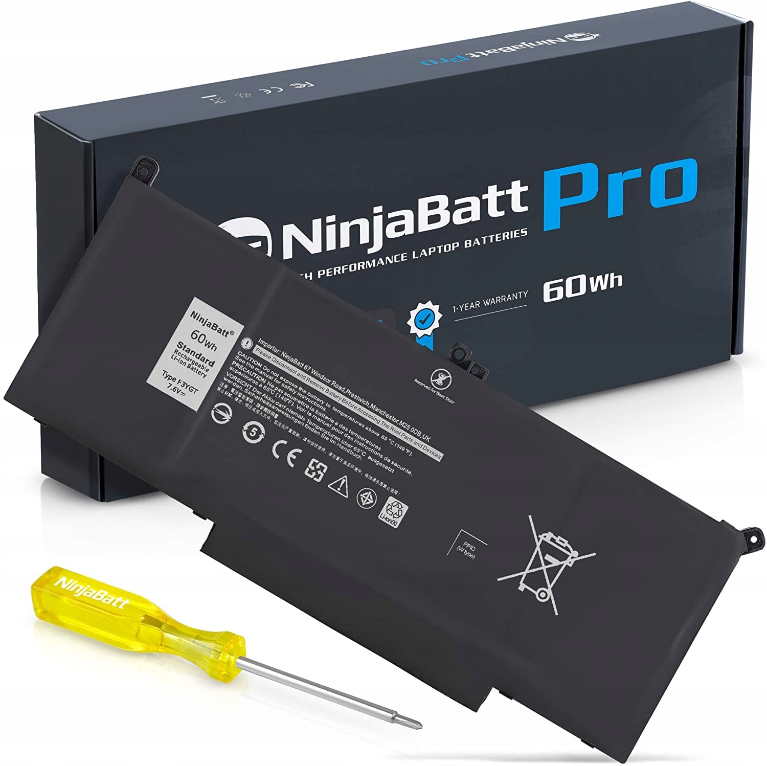 Baterie Pro Notebook Ninja Batt Pro Li-ion 60 Wh 7,6 V