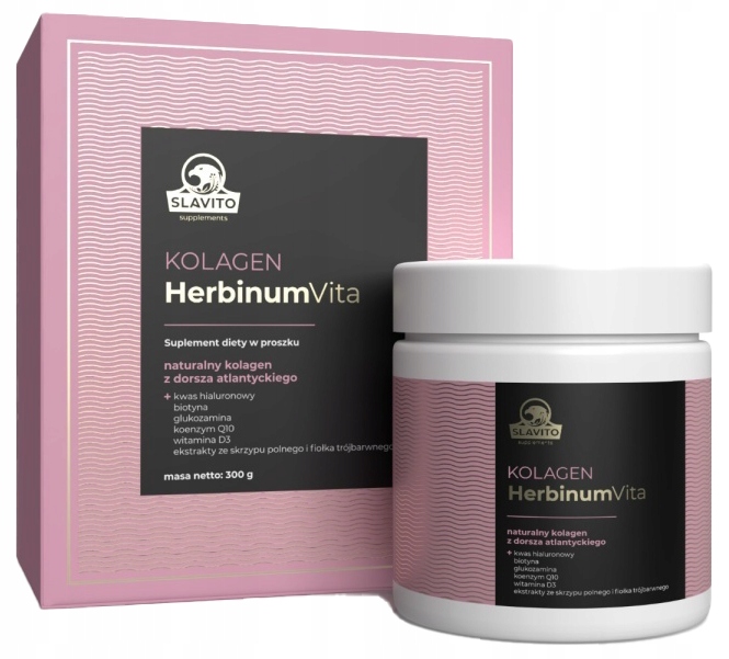 Slavito HerbinumVita Kolagen Rybi z dorsza Kwas Hialuronowy Q10 Glukozamina