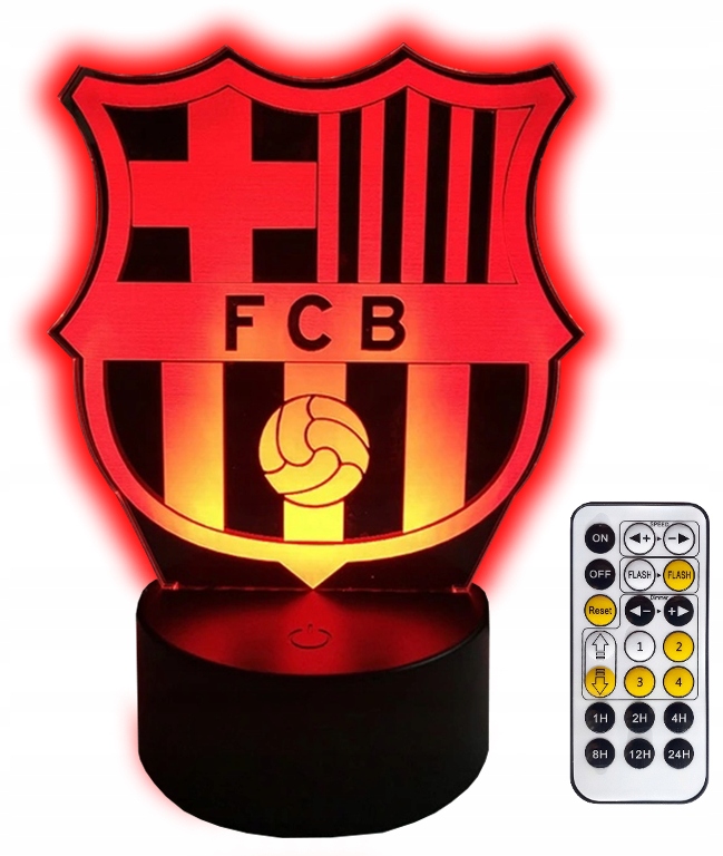 

Messi Barcelona Lampka Nocna 3D Led Pilot