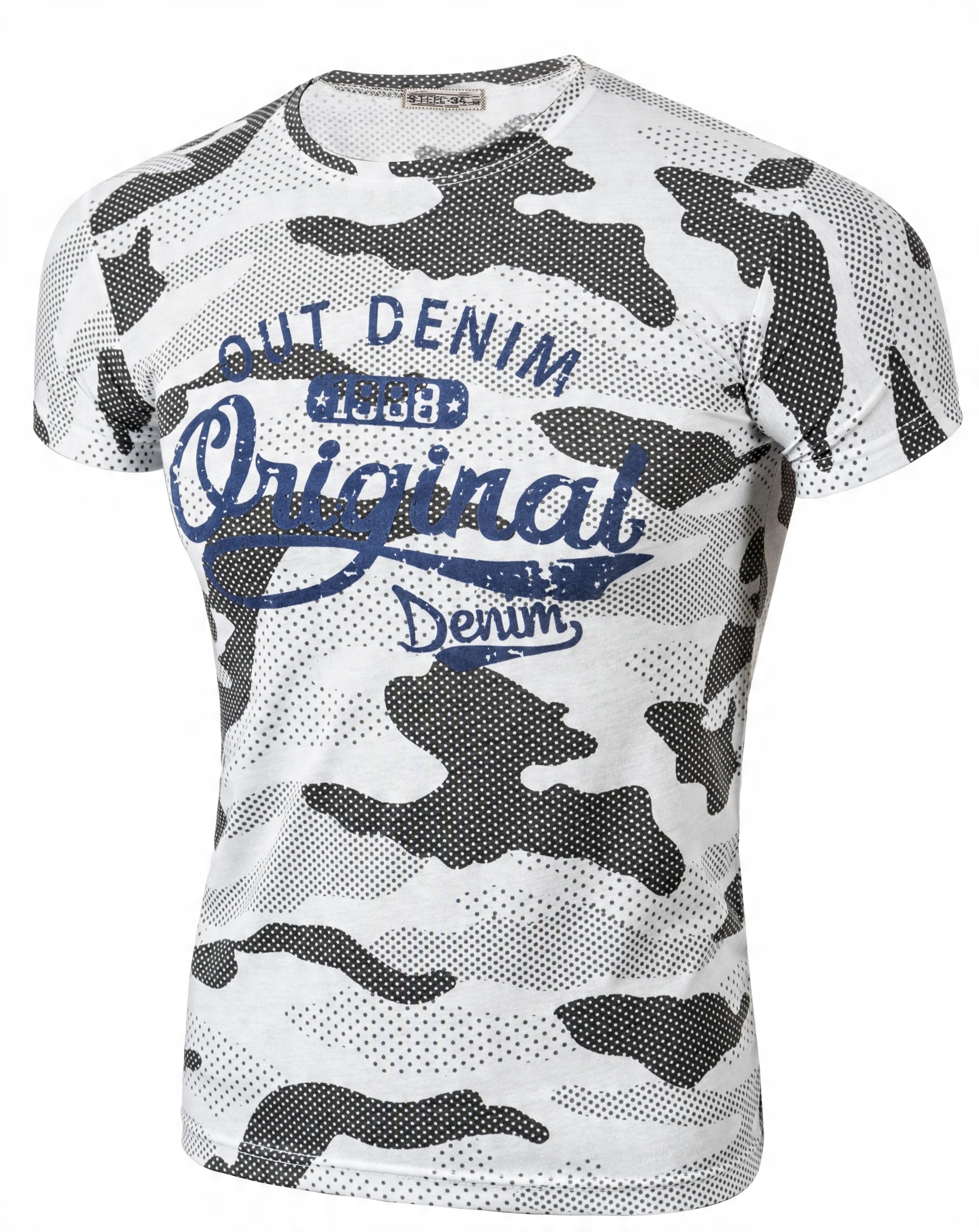 

Wojskowa Koszulka Moro Kamuflaż Tshirt Steel 01 M
