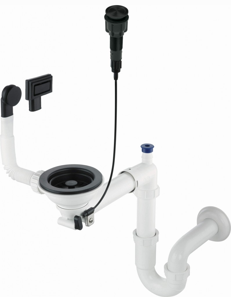 Space-Saver nero granitová odpadová sada na drez, 1 miska Space-Saver (zxy