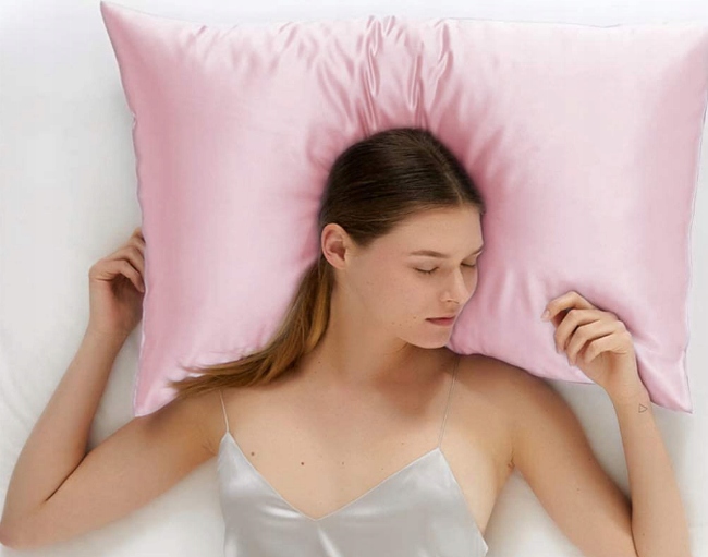 Poszewka z Naturalnego Jedwabiu Różowa 50x70cm Naturalny Jedwab Marka inna