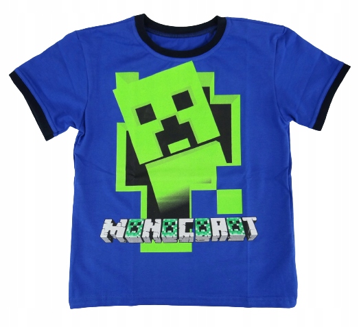 

koszulka Minecraft dziecięca bawełna A7 rozm. 140