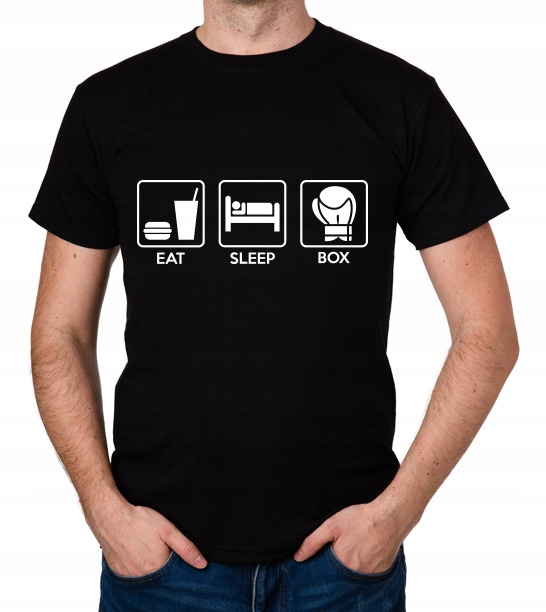 

koszulka Eat Sleep Box prezent