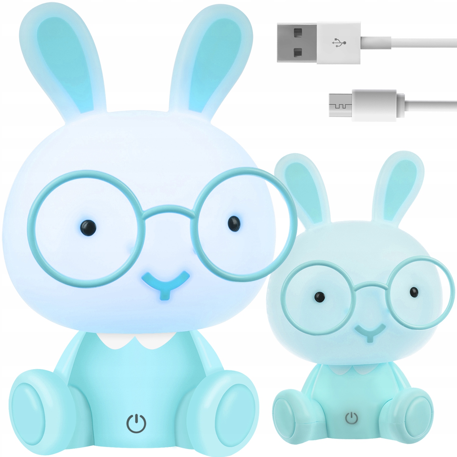 

Lampka Nocna dla Dzieci Królik na Usb 3 Tryby Led