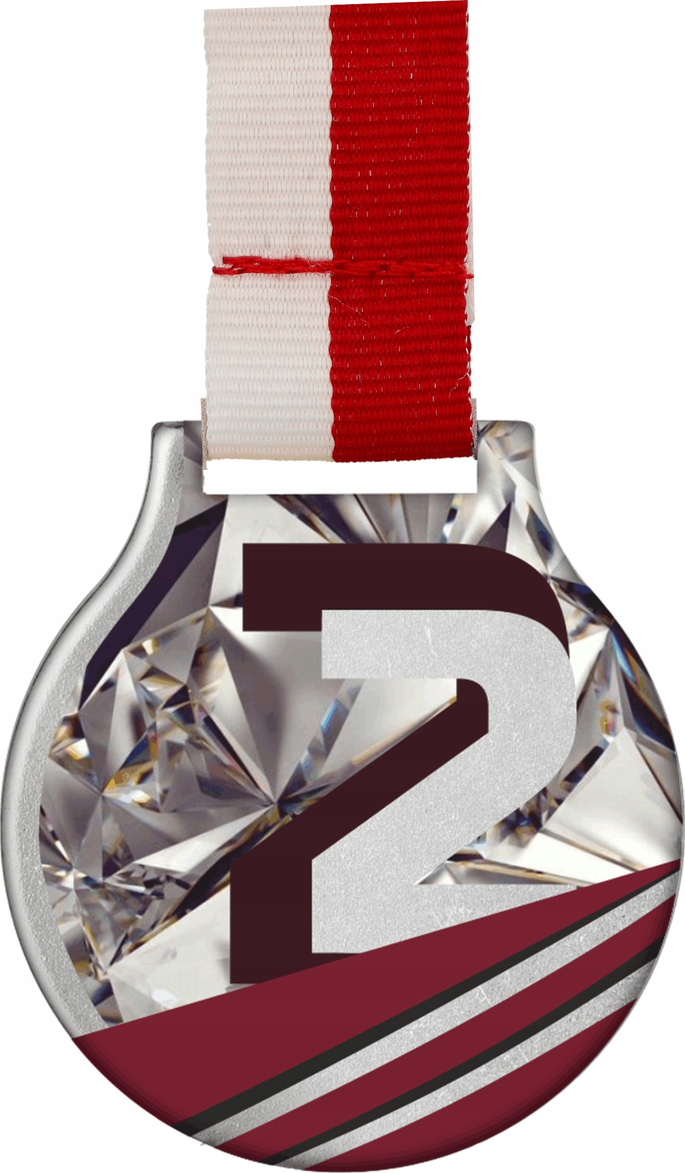 

Medal II Miejsce Zwycięstwo 5 cm szarfa