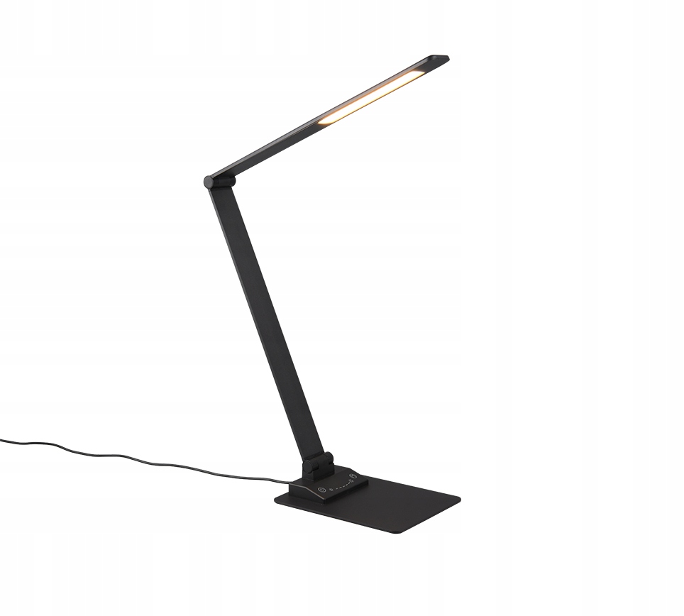 Led stolná lampa čierna, moderná, nastaviteľná, variabilná farba Trio