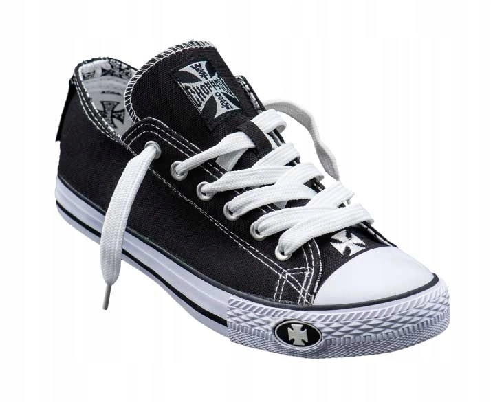 Tenisky West Coast Choppers Black, měkká prémiová pohodlná stélka