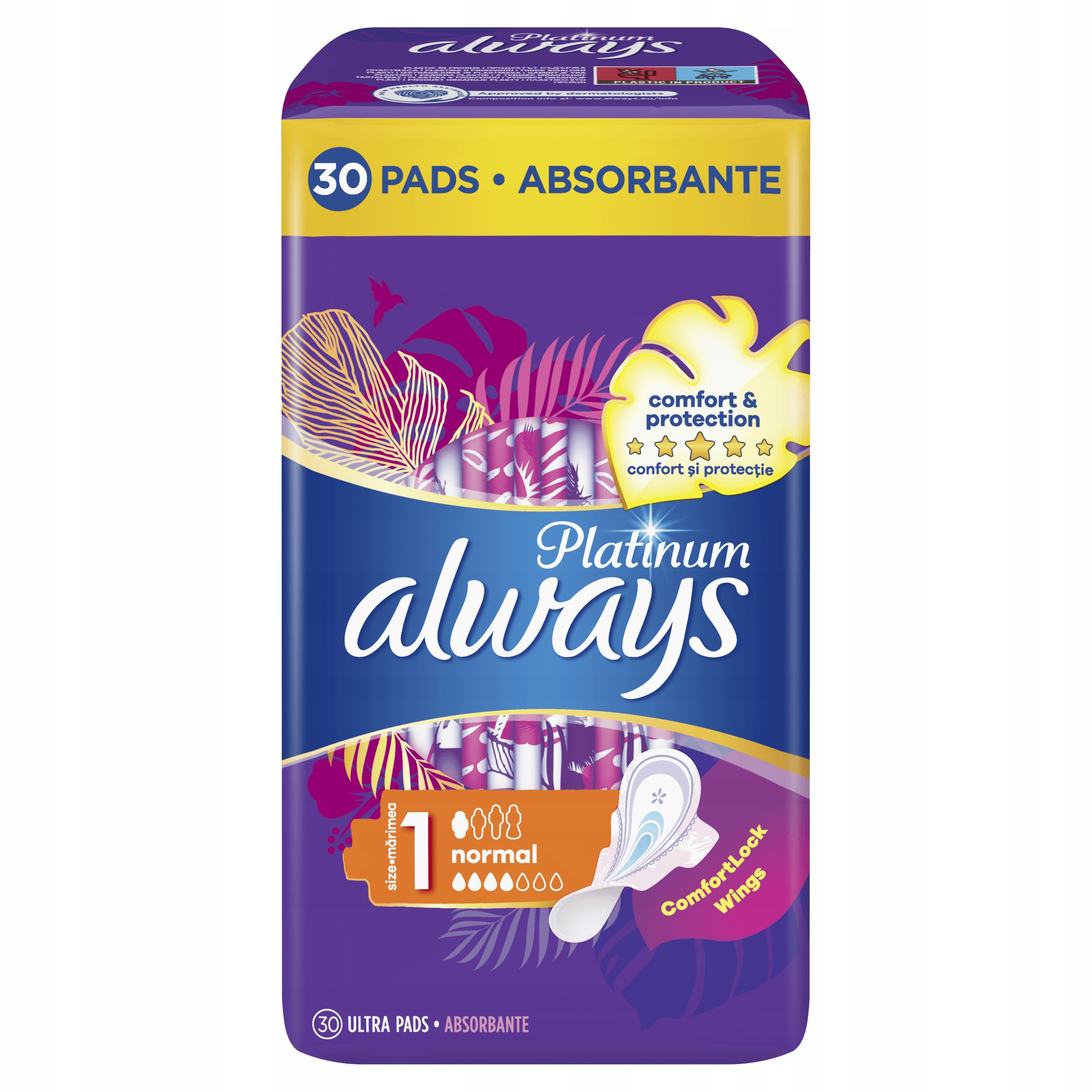 

Always Platinum Normal (Rozmiar 1) Podpaski 30 szt