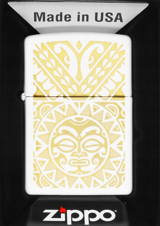 Zapalovač Zippo Maori Tatto Design 60007037 Větruodolný benzínový