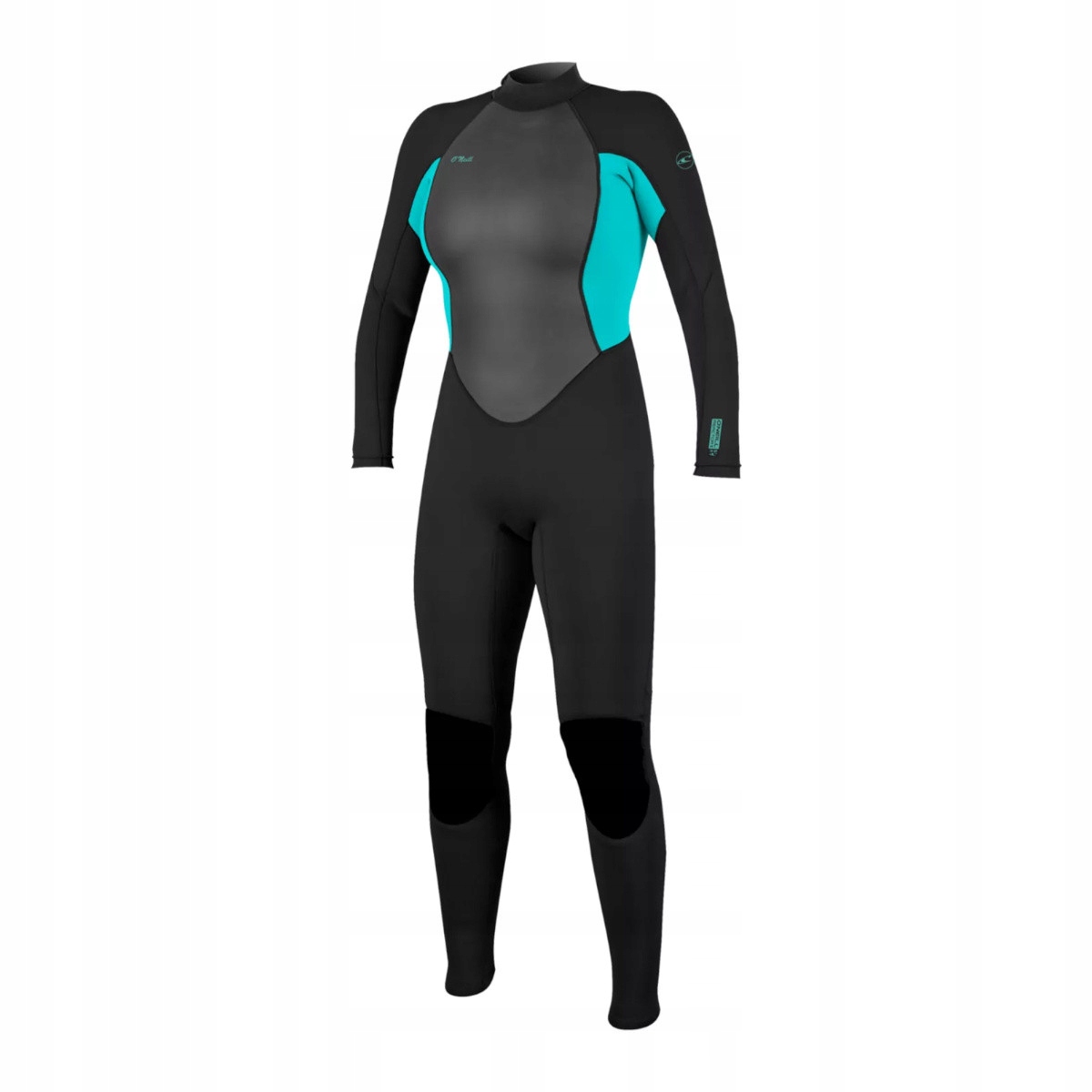 Pianka ONeill Wms Reactor-2 3/2mm Back Zip Full Black Light Aqua 2026 M