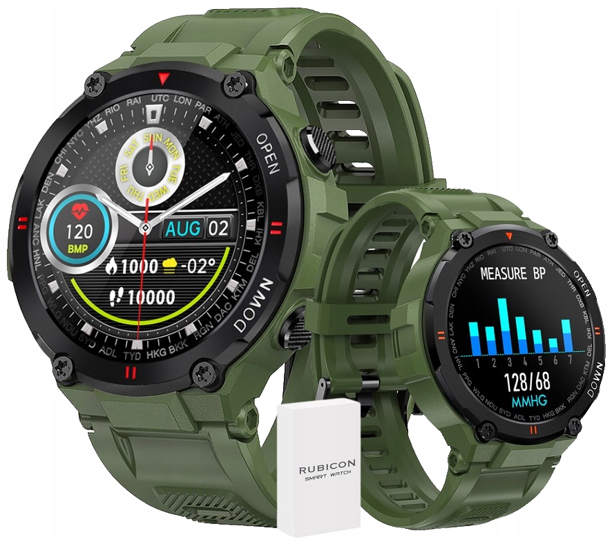 

Smartwatch Zegarek Rubicon Rozmowy Kroki Grawer