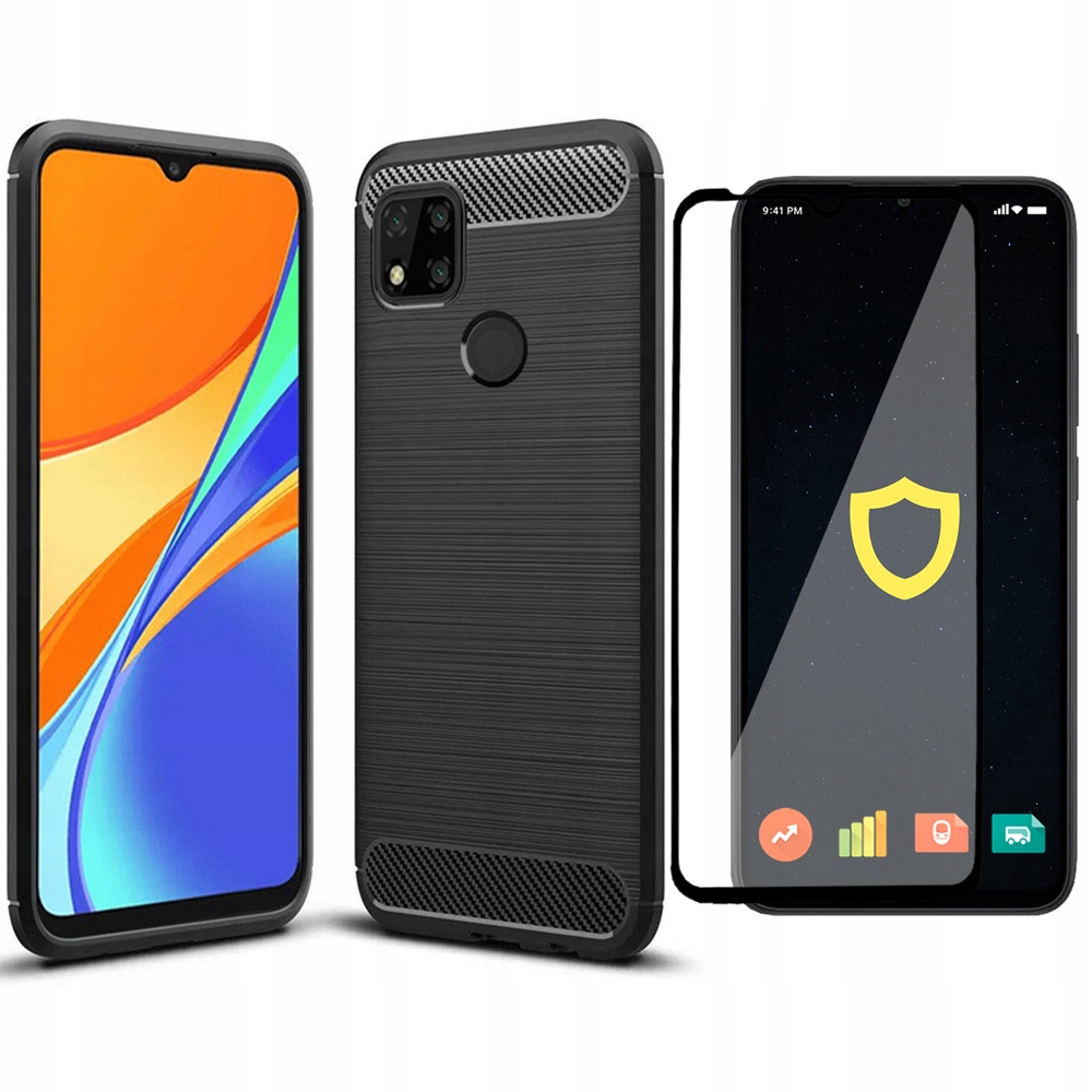 

Etui Pancerne Obudowa Carbon Do Redmi 9C Nfc