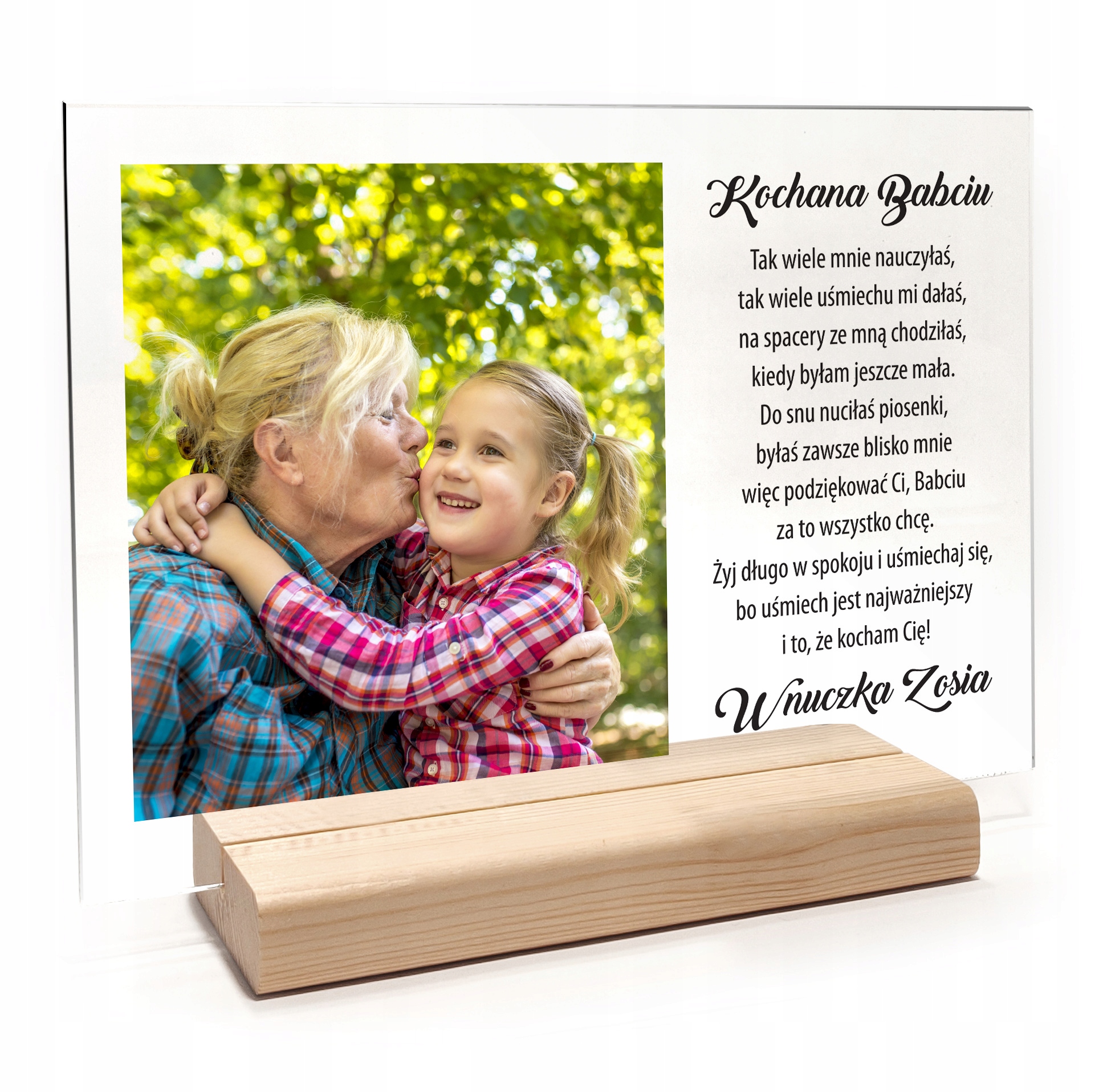 Prezent ramka na DZIEŃ BABCI I DZIADKA dla Dziadków poziom