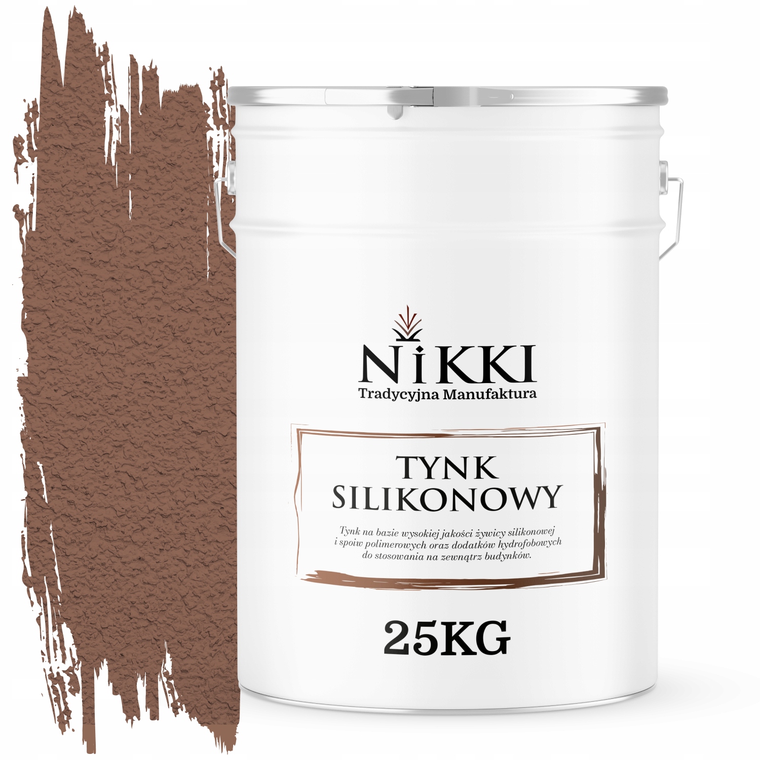 Silikónová Fasádna Omietka Hnedá F516 25 Kg Baranek Granulácia 2.0 mm