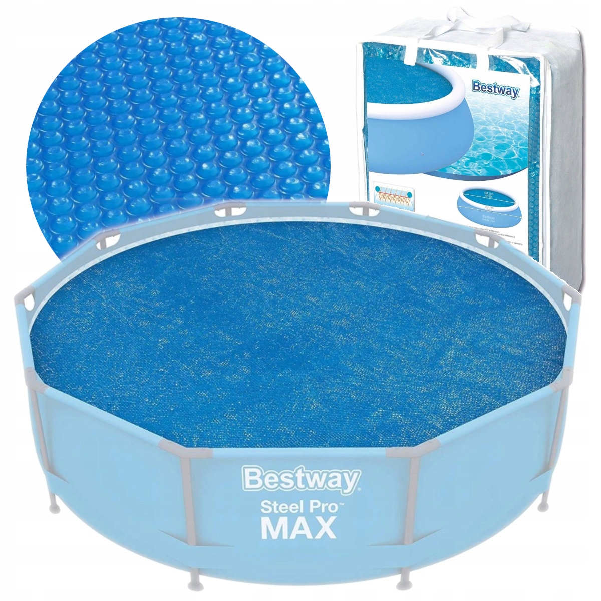 Krycí Plachta na Bazén 366 cm Solární kryt Fólie Bestway