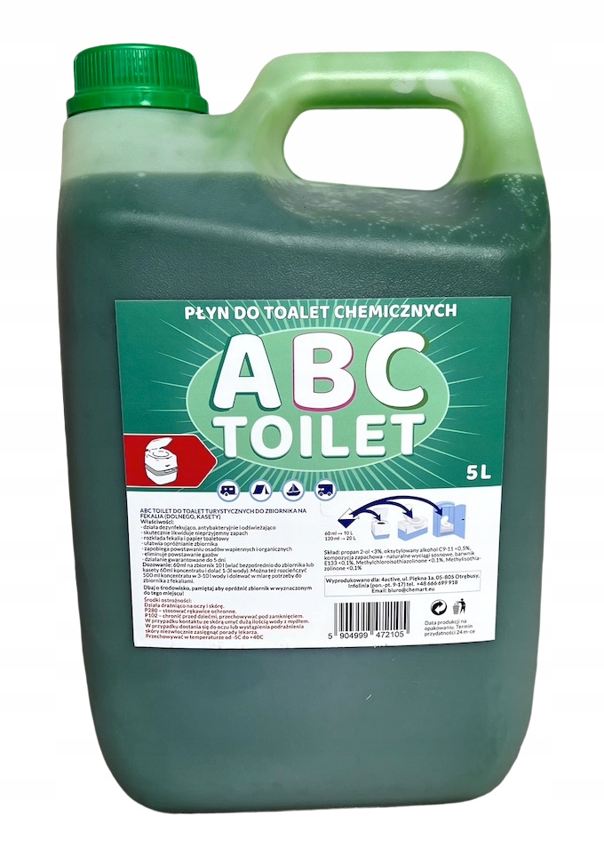 

Płyn do toalet turystycznych Abc Toilet 5L Green