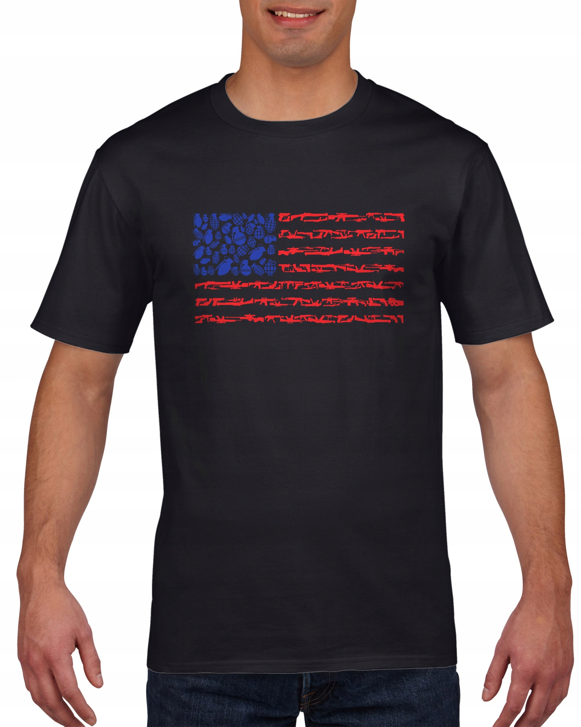 

Koszulka męska Usa Flaga Bron c XL