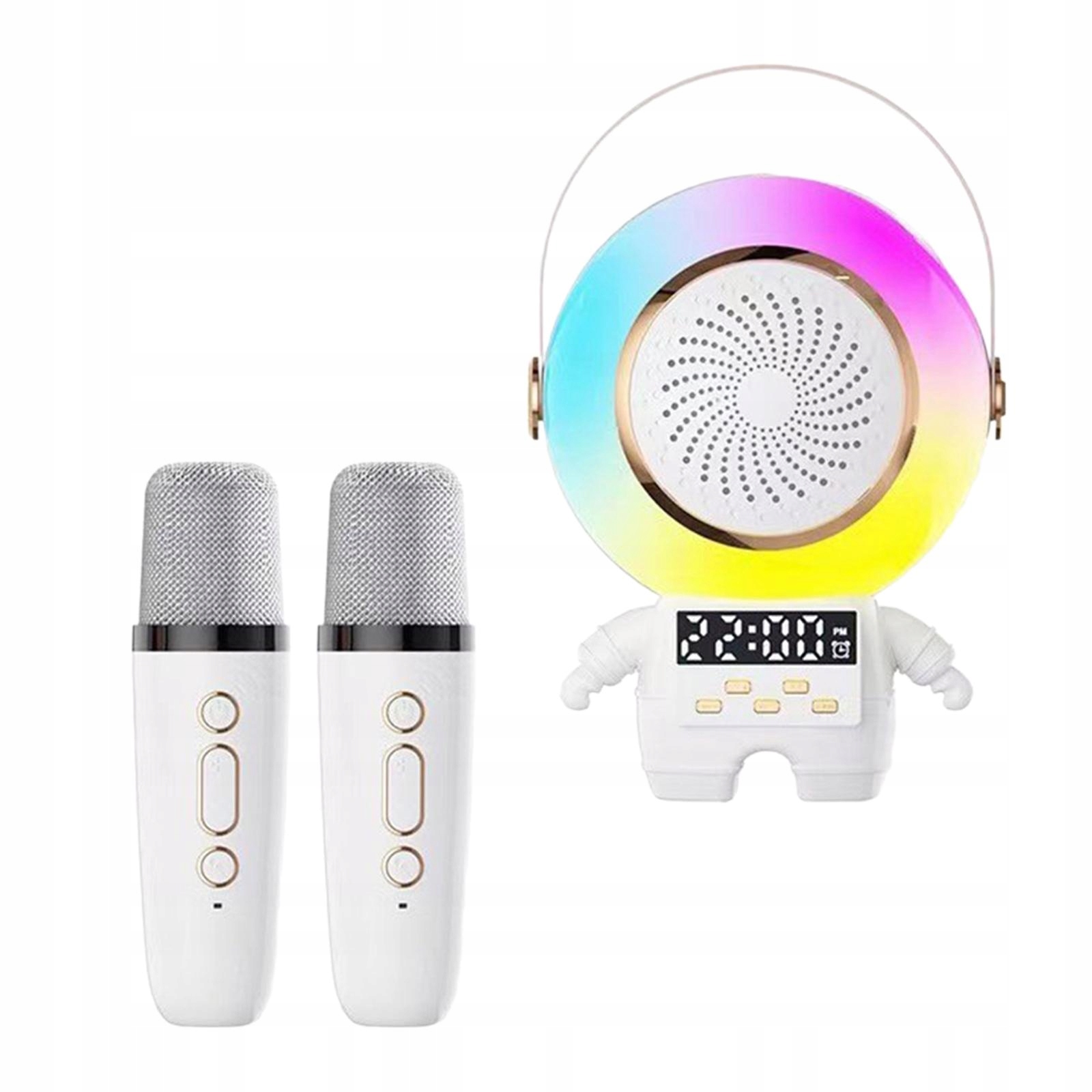 Zestaw do karaoke Astronaut z redukcją szumów budzika i 2 mikrofonami Producent części Inny