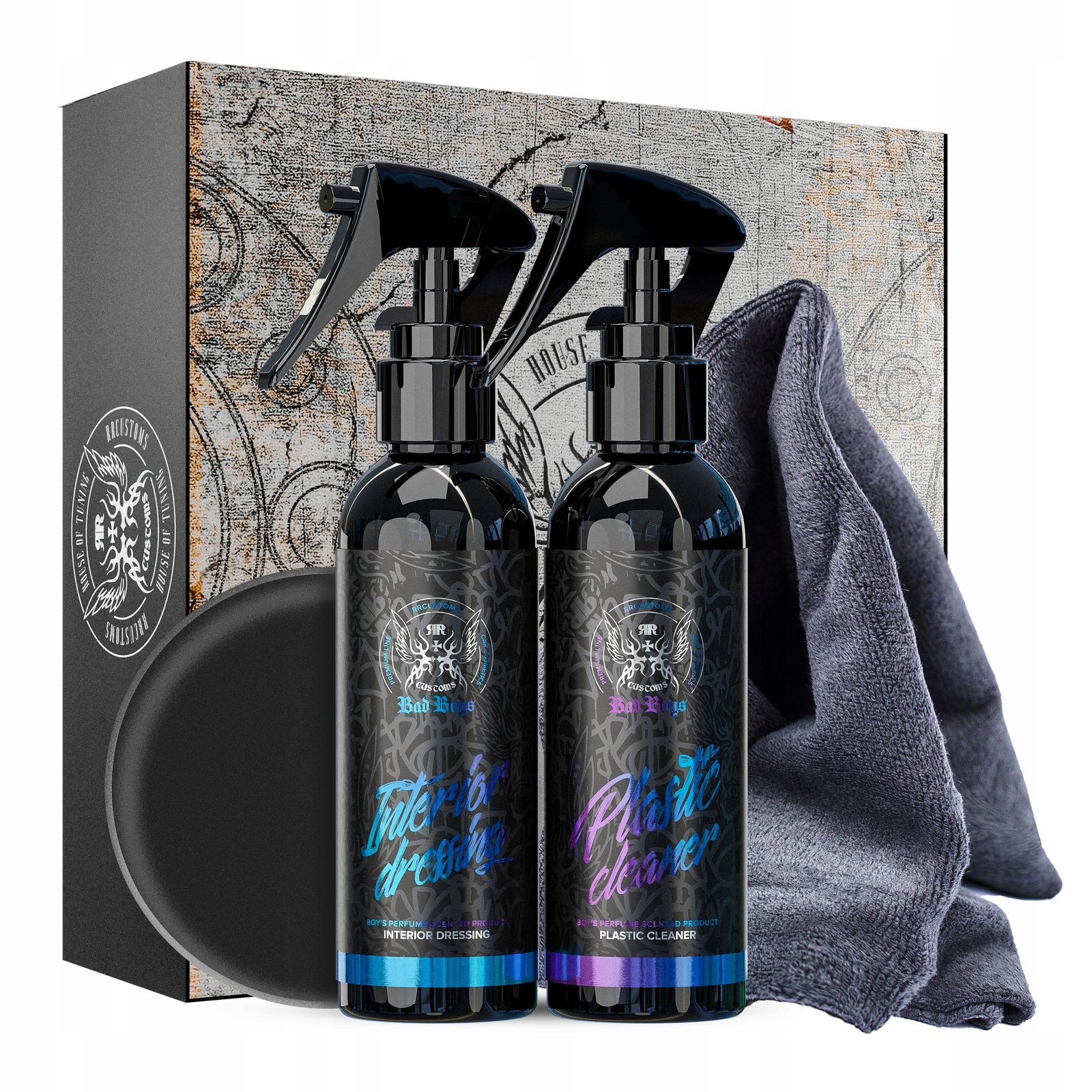 Rr customs BadBoys Zestaw Boys Scent 150ml Do pielęgnacji plastików kokpitu