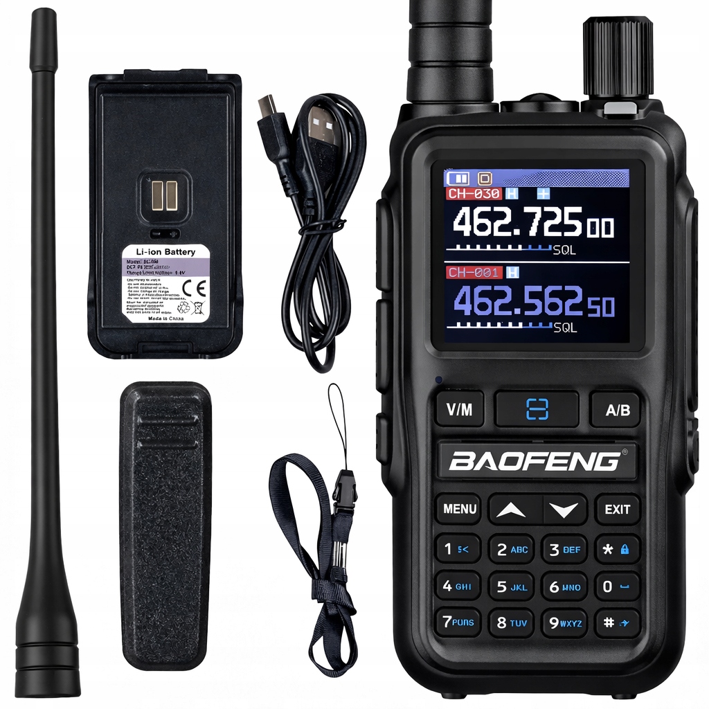 Baofeng krótkofalowka UV-5R mini duży zasięg dwupasmowa 5W Walkie-Talkie