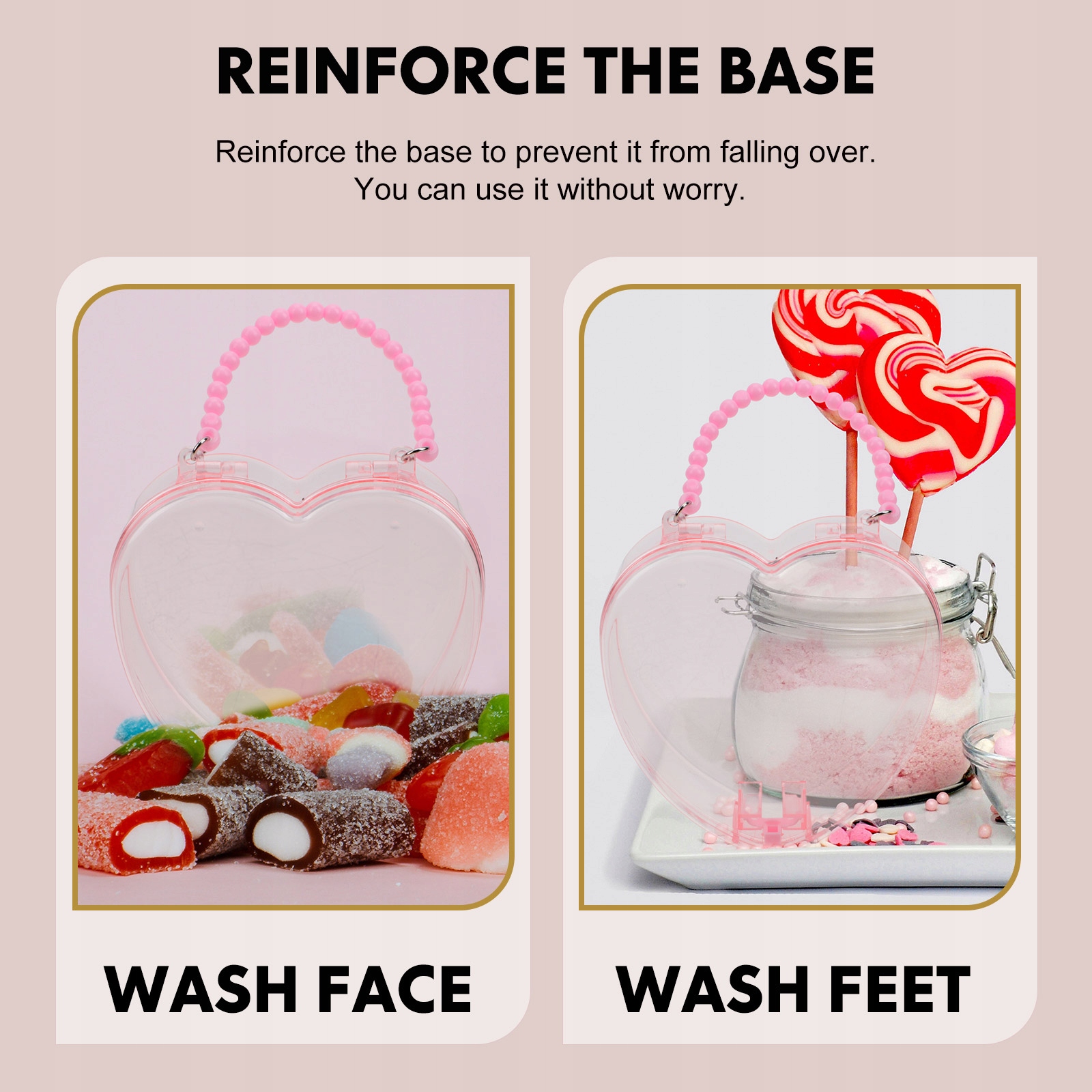 DECOR PREZENTY DLA NASTOLARKI PLASTIKOWE POJEMNIKI NA WYNOS Marka bez marki