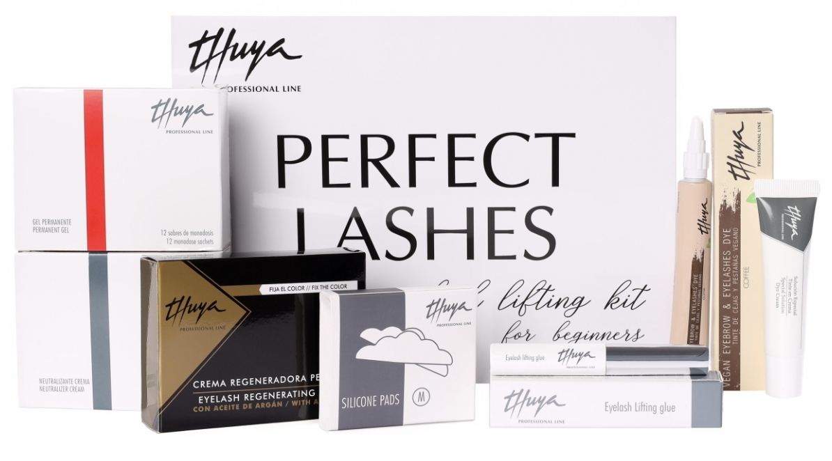 Sada na laminování obočí a řas pro začátečníky Perfect Lashes Thuya