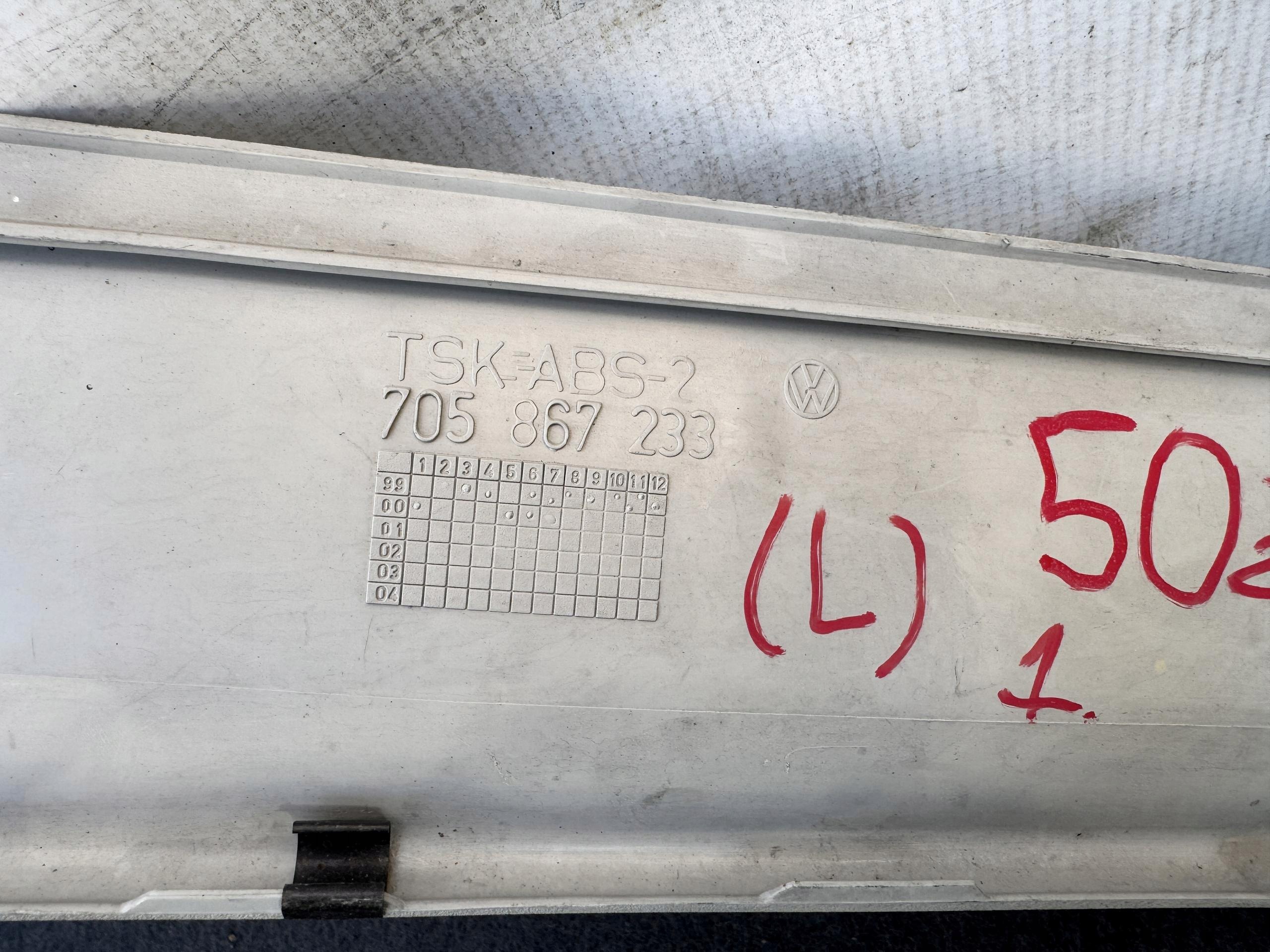 VW TRANSPORTER T4 96- side left pillar A moulding cover 705867233