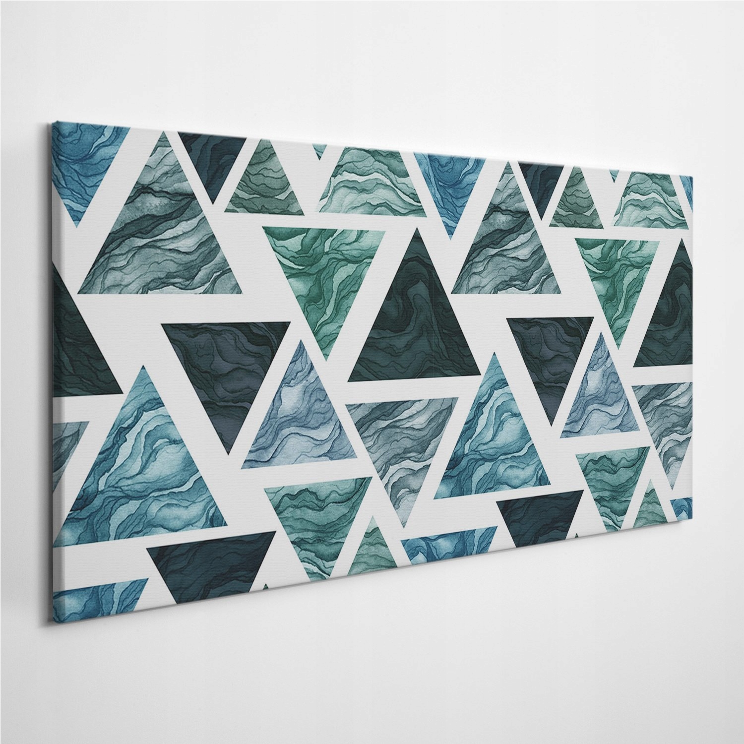 

Fotoobraz na ścianę Akwarele Trójkąty Wzór 120x60