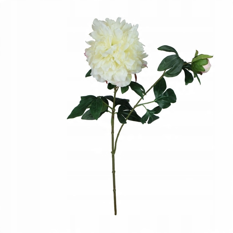 

Sztuczna Peonia Piwonia satynowa gałązka 65 cm