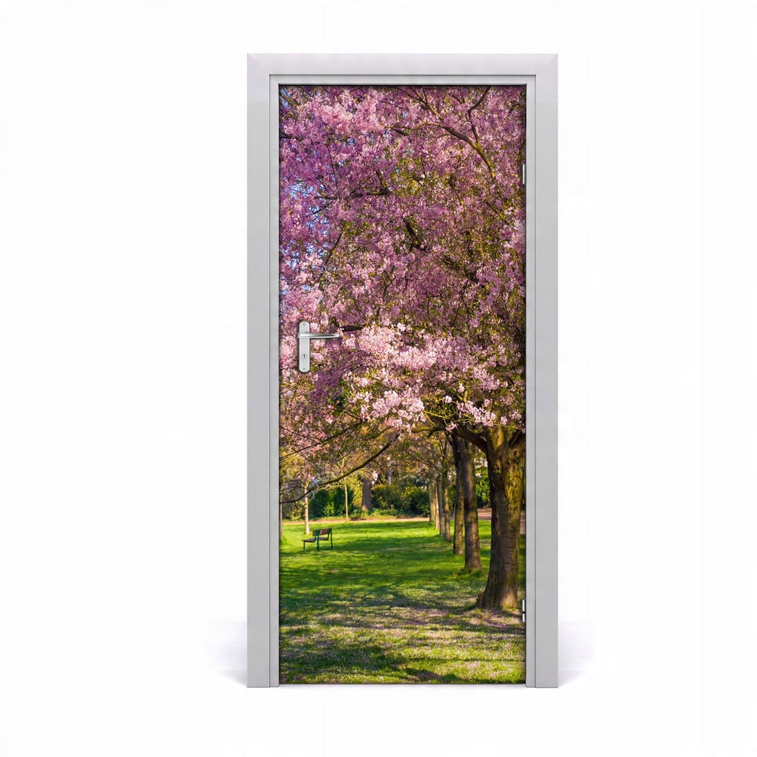 

Naklejka fototapeta na drzwi Drzewa wiśni