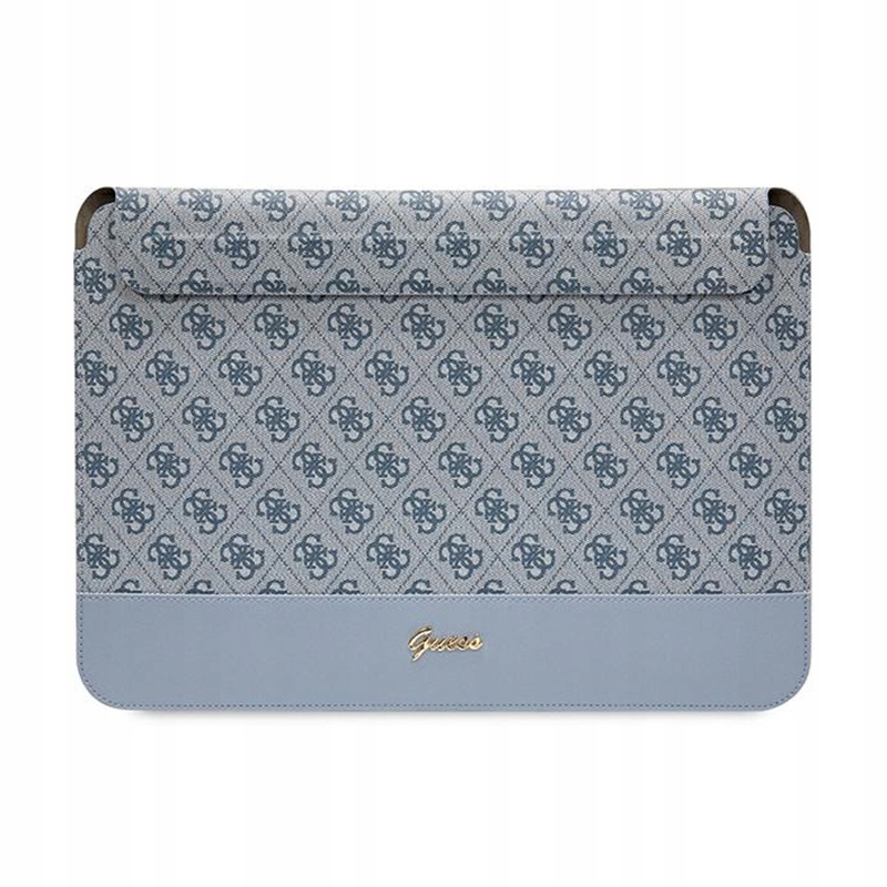 Guess 4G Stripe Metal Logo Pouzdro na notebook 14" modré Saffiano