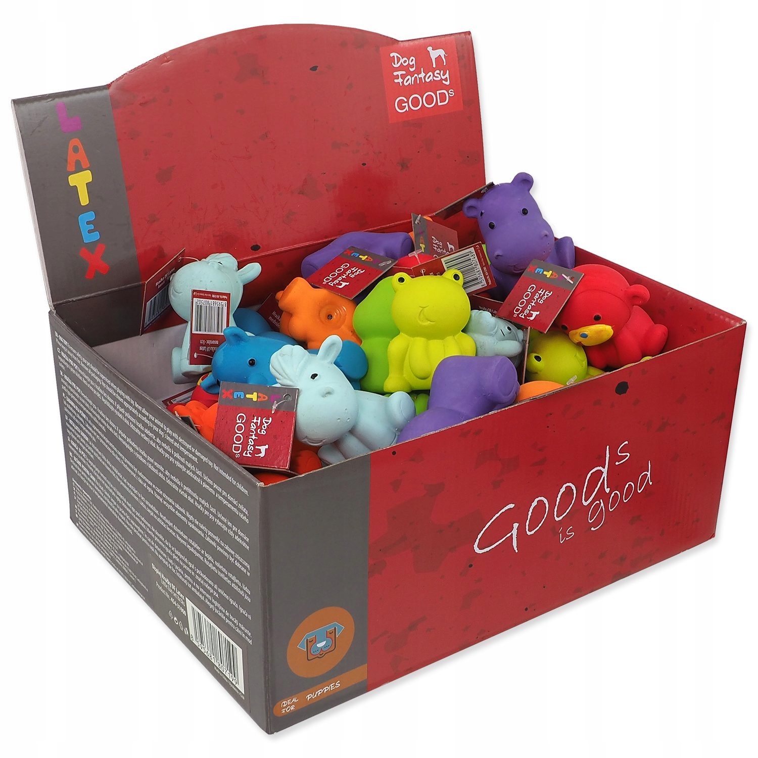 Levně Displej Hračky Dog Fantasy Latex Little Zoo set 32ks