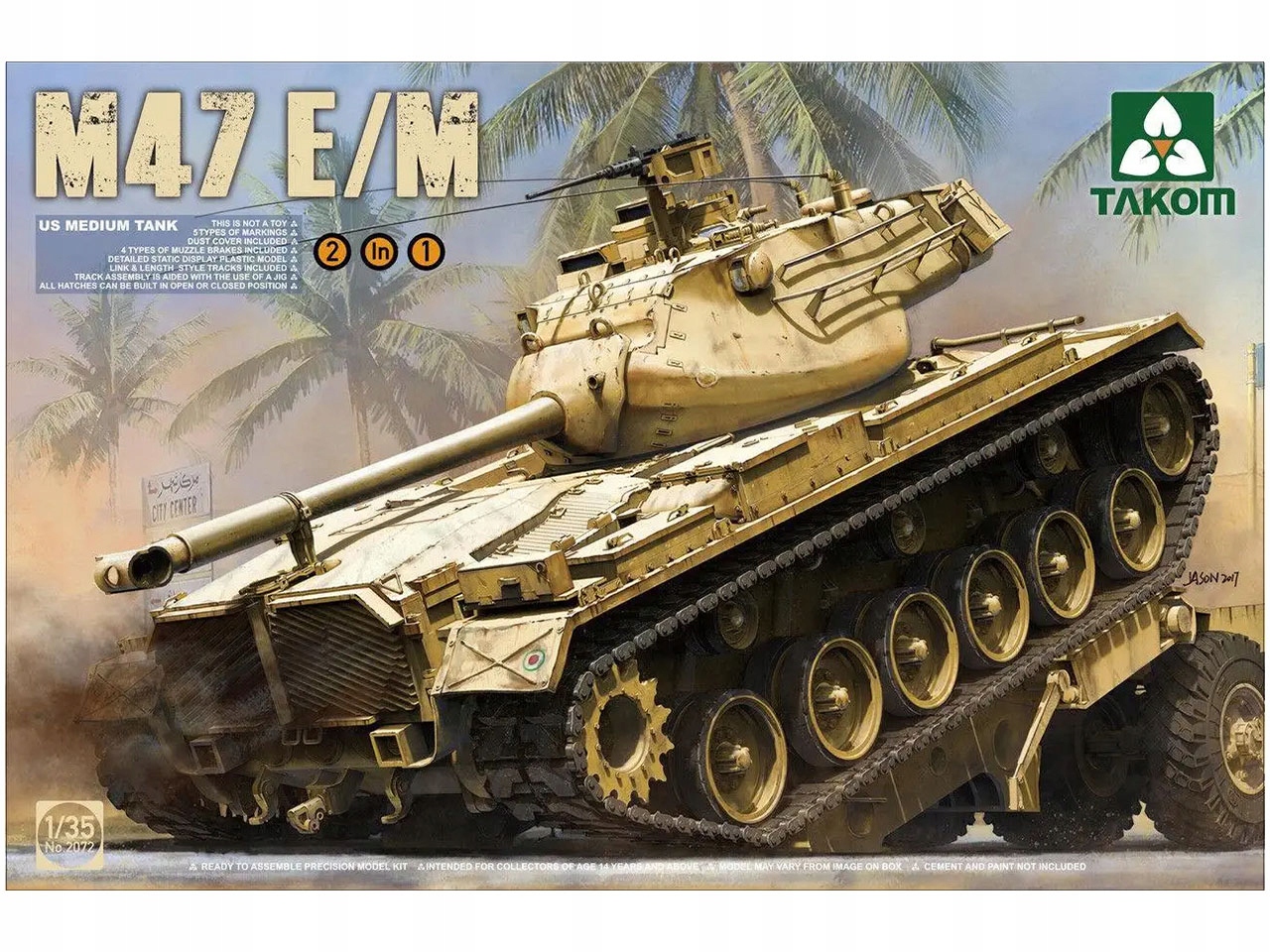 Tank M47 Patton E/m model 2072 Takom