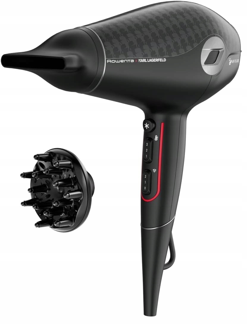 Suszarka do Włosów Rowenta x Karl Lagerfeld CV613L Koncentrator Dyfuzor