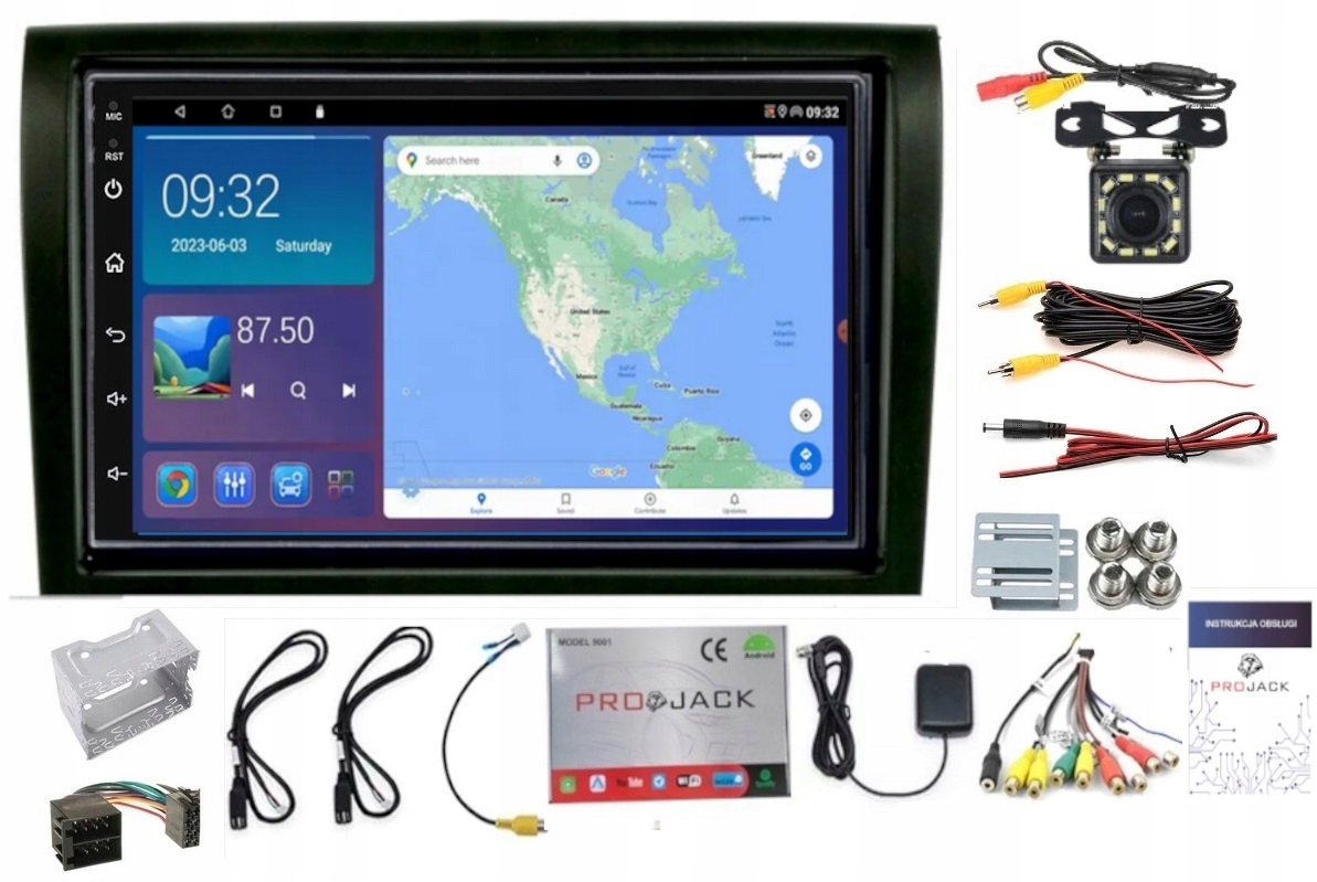 Rádio Gps Android Citroen Jumper 2006-2015 Wifi Usb Carplay 2/64GB Kamera