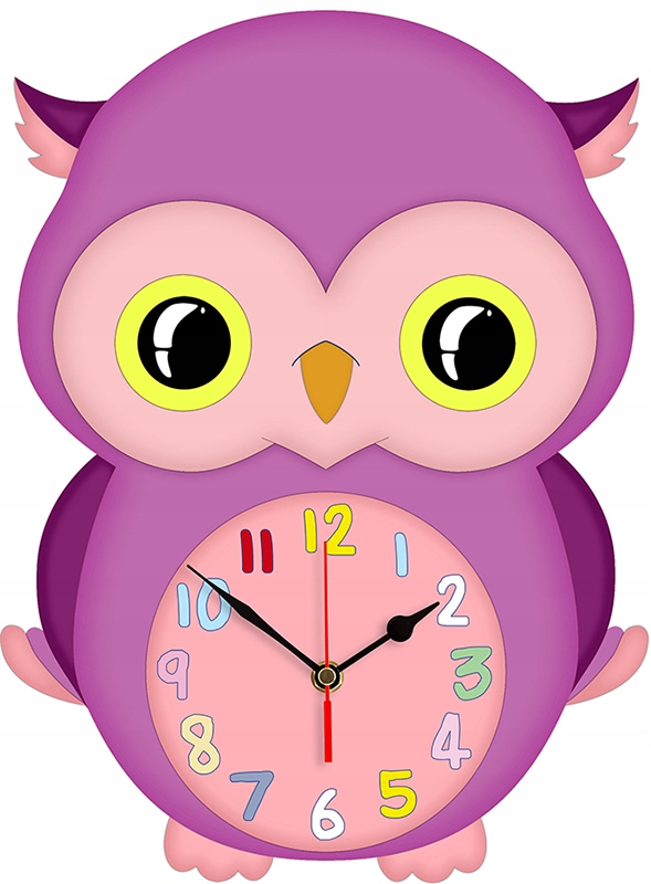 Zegar ścienny Bezgłośny napęd Sowa 604