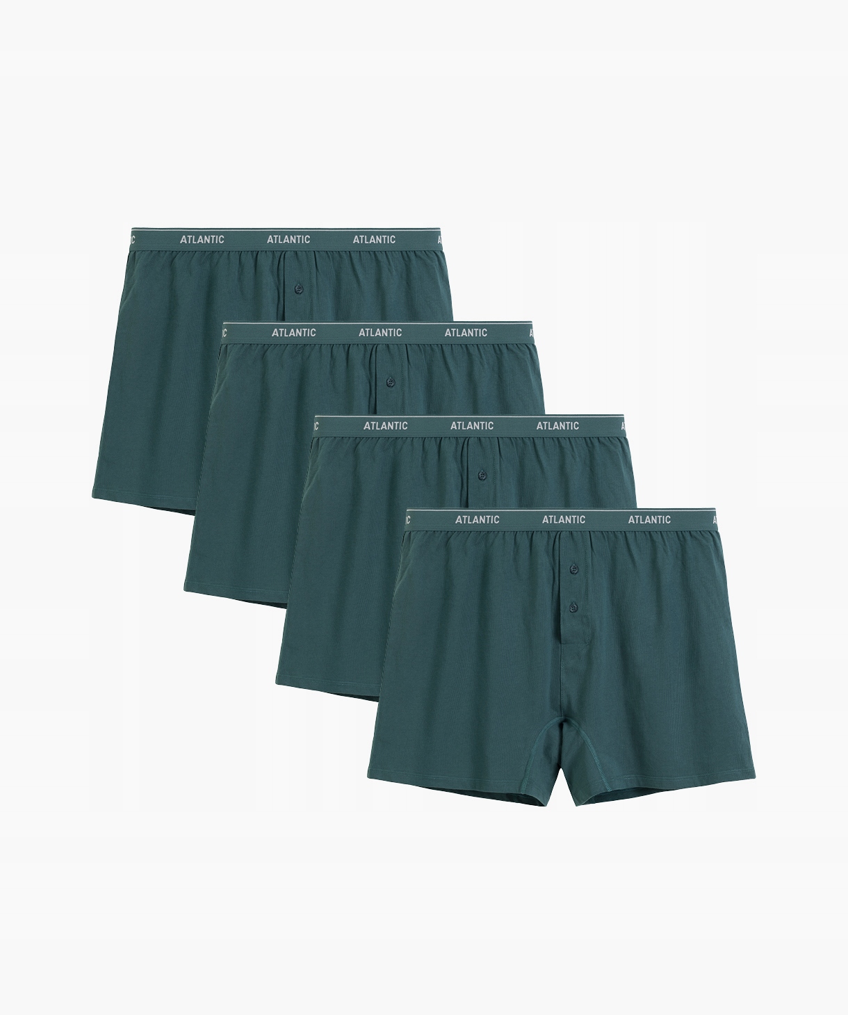 4-PACK Bokserki męskie luźne szorty bawełna Atlantic XL