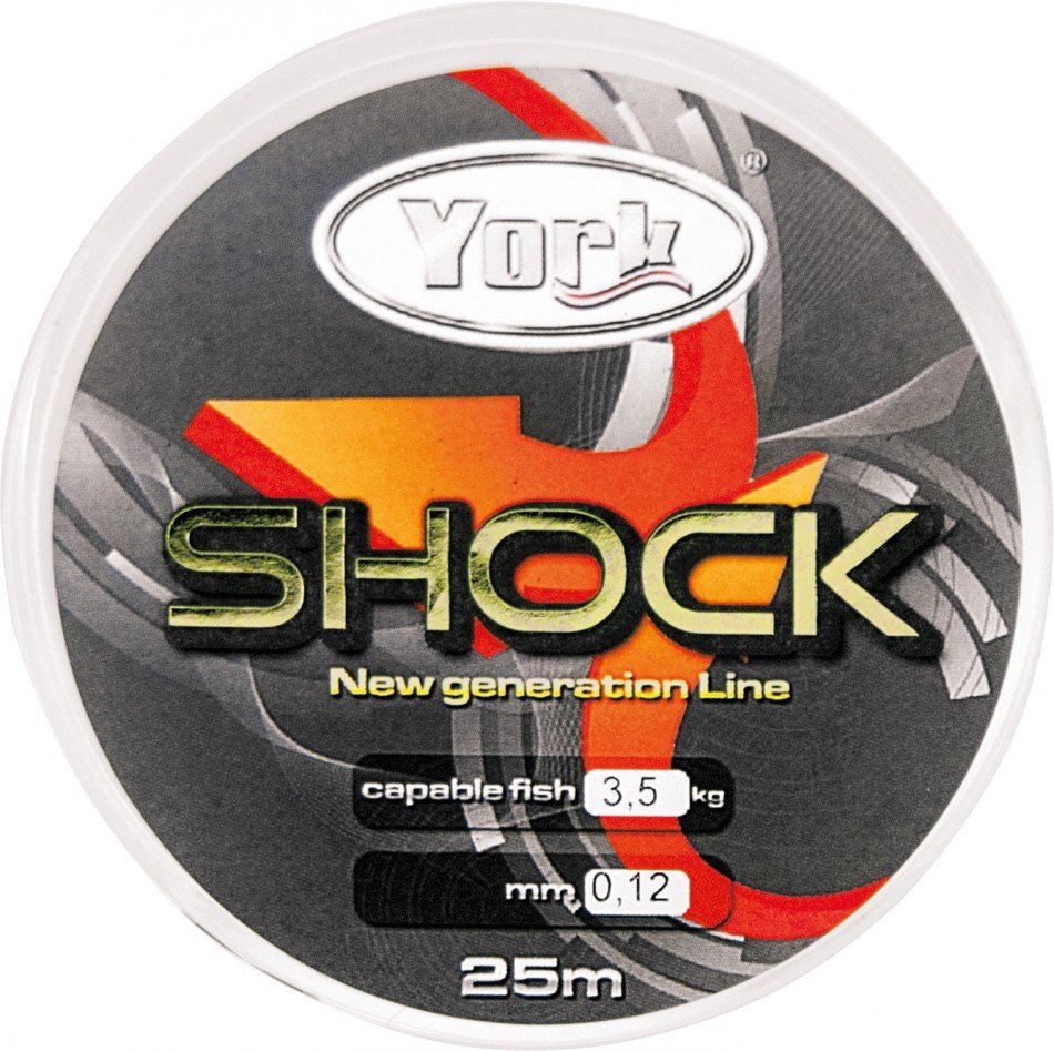 YORK ŻYŁKA MEGA SHOCK PRZYPON 0,12mm x 25m