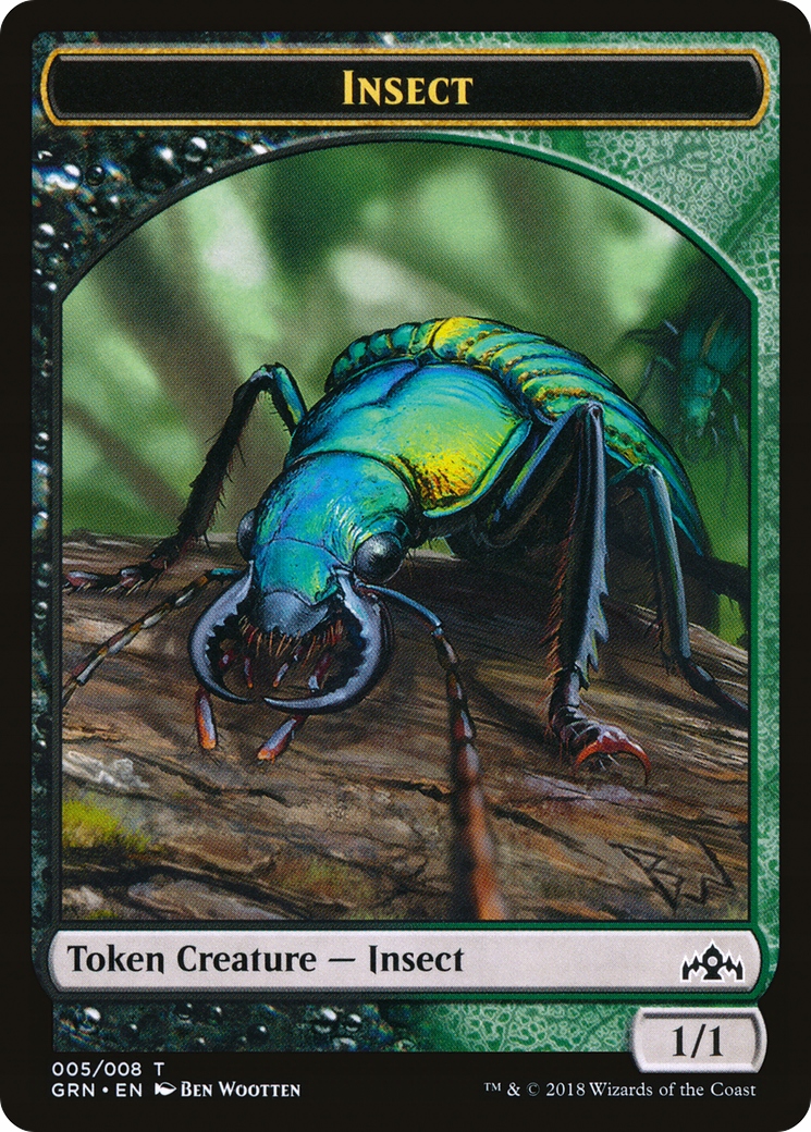 MTG 5x Insect Token