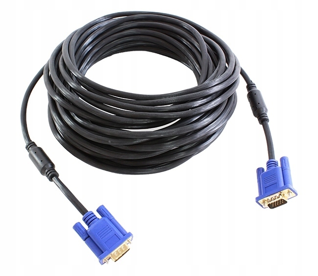 KABEL DO MONITORA VGA SVGA HD 15M Długość kabla 15 m