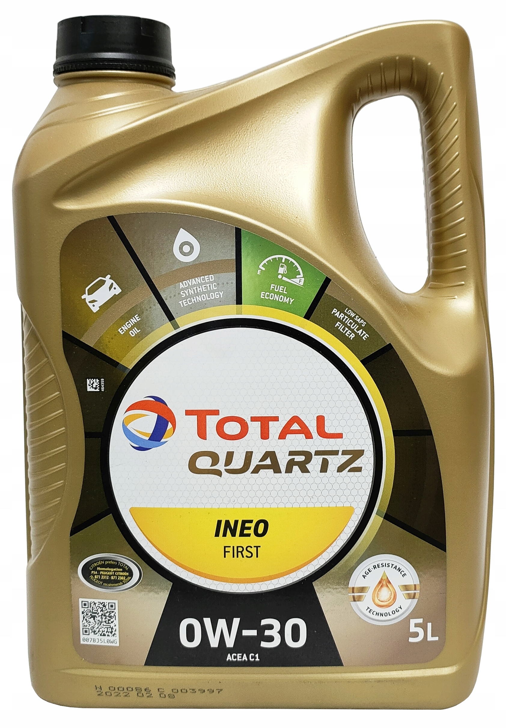 

Olej Silnikowy Total Quartz Ineo First 0W30 5L.